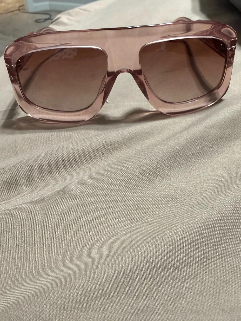 Women’s Pink Square Frame Sunglasses